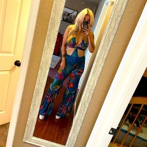 Fashion Nova Tropical Jumpsuit